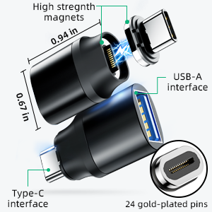 usb magnetic adapter