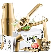 EATEX Bar Set Cocktail Shaker Set - Stainless Steel Bartender Kit, 16 Piece Cocktail Kit, Complet...