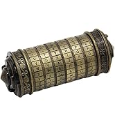 yofit Da Vinci Code Mini Cryptex Lock Puzzle Box with Hidden Compartments for Notes Paper Money R...