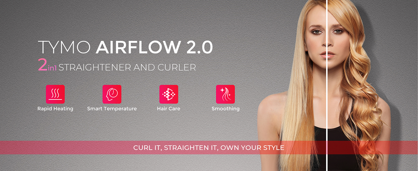 tymo airflow 2 in 1 straightener and curler