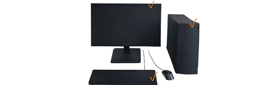 MyBolin 3-Piece Computer Dust Cover Set