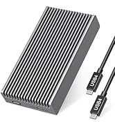 Fanless Speedy 40Gbps M.2 NVMe SSD Enclosure, USB4/Thunderbolt 4 Aluminum External NVMe Enclosure...