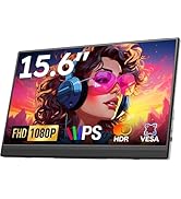 Omiodo Portable Monitor for Laptop FHD 15.6" 1080P Ultra-Slim USB-C&amp;HDMI External Second Screen f...