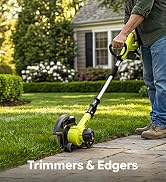 SnapFresh 20V 9” Cordless Lawn Edger, 4.0Ah Battery &amp; Fast Charger Included, Extra Edger Blade, 4...