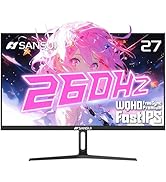 SANSUI Gaming Monitor 27" 1440p 260hz/240hz WQHD 2K - Fast IPS 1ms FreeSync Premium ?DCI-P3 98% ?...
