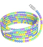 60W USB C to USB C Charging Cable 3.3ft Beaded Charger Cord, PD Fast Charge for iPhone 17 16 15/G...