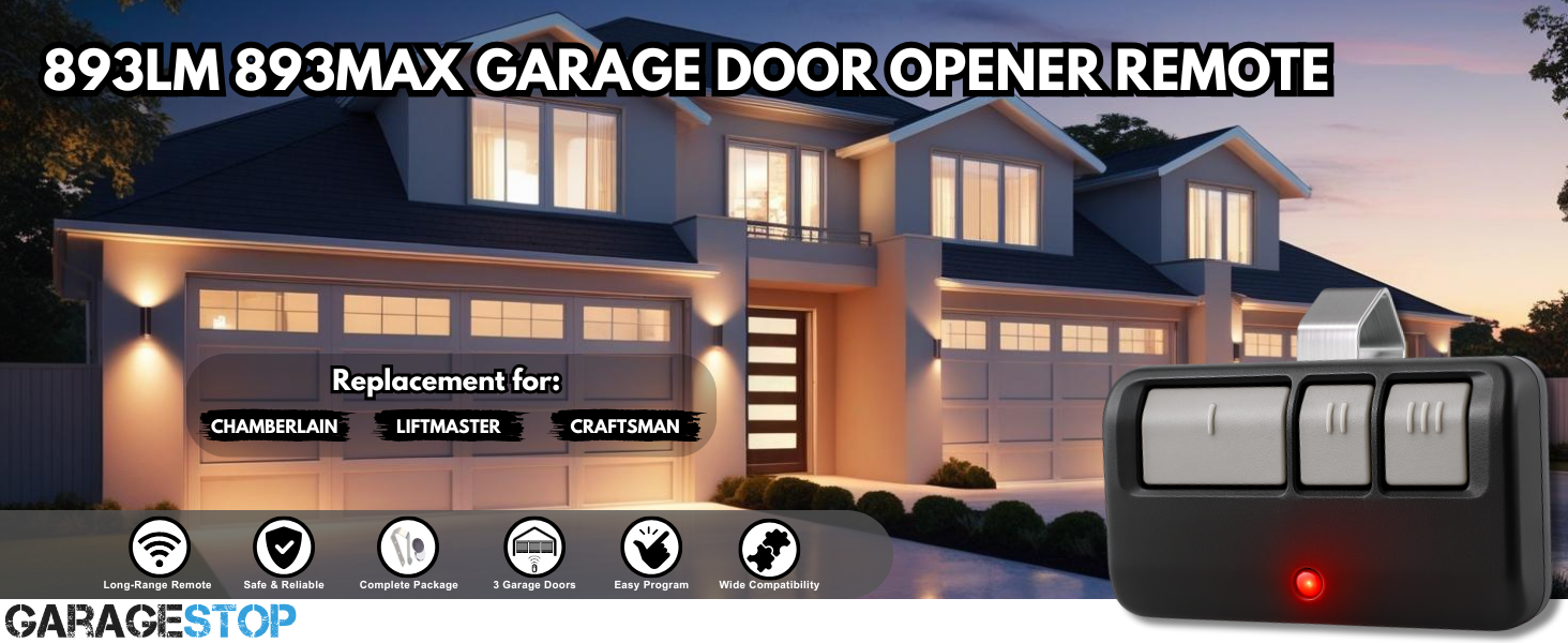 893max 893lm liftmaster remote replacement universal garage door opener remote lift masters 971LM