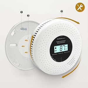smoke alarm and carbon monoxide detector