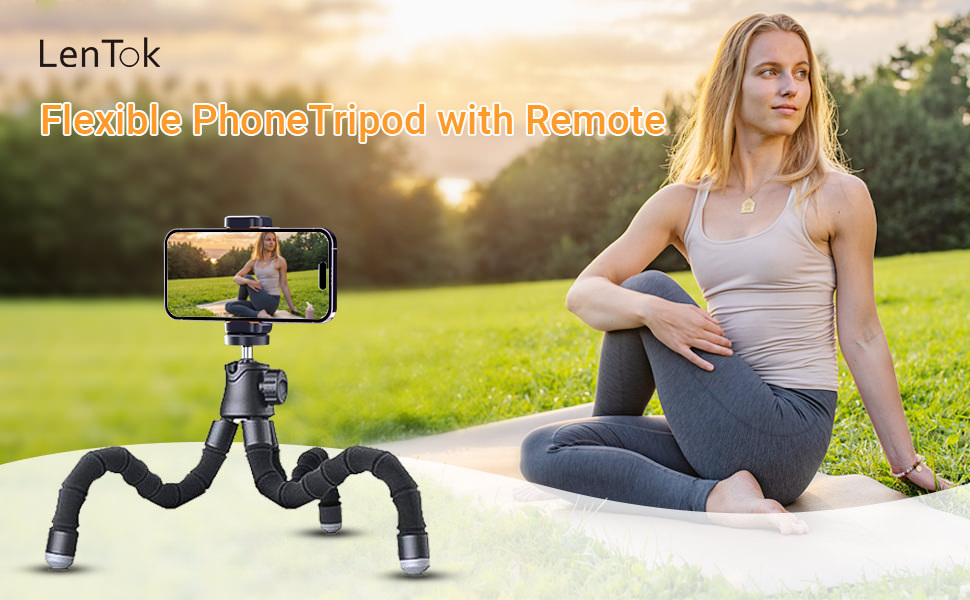 Flexible Phone Tripod with Remote