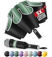 Seniny Inverted Travel Umbrella, Automatic Umbrellas for Rain, Windproof Compact Umbrella with Re...