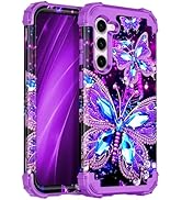 Miqala for Galaxy S23 5G Case,Glow in The Dark Three Layer Heavy Duty Shockproof Full Body Protec...