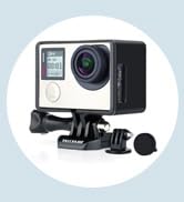 Frame Mount Protective BacPac Housing Case with Lens Cap for GoPro Hero 4/3/3+ Black