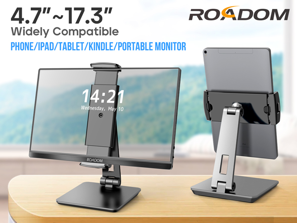 tablet holder for desk portable monitor stand cell phone stand for desk desk phone stand