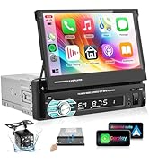 Single Din Car Stereo Radio with AppIe Carplay Android Auto Airplay MirrorLink,Podofo 7inch 1080P...