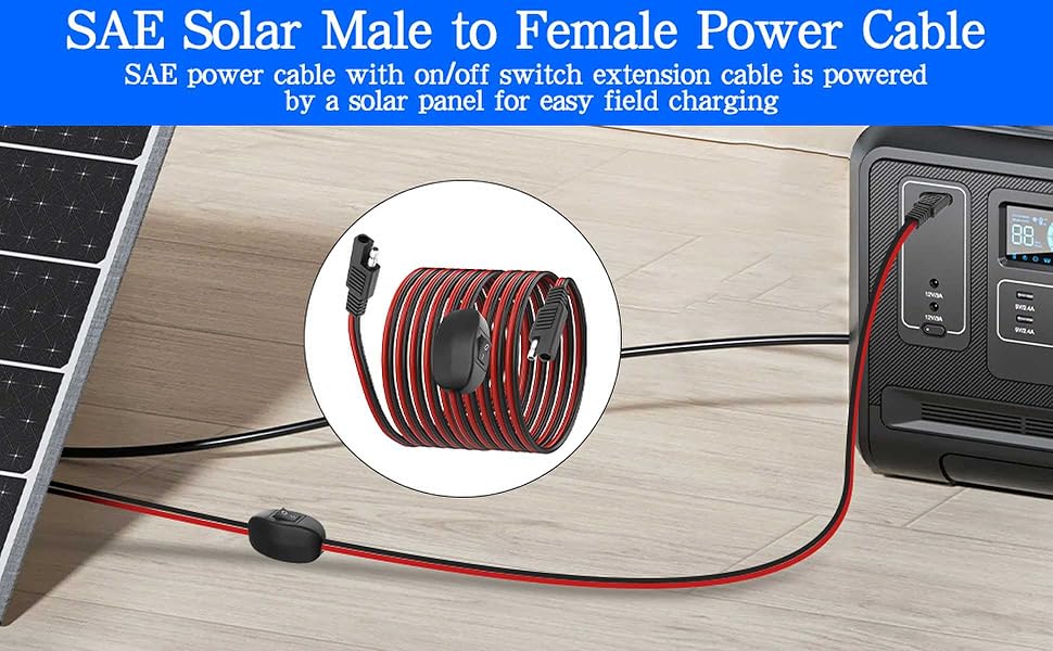 SAE to SAE Extension Cable Cord