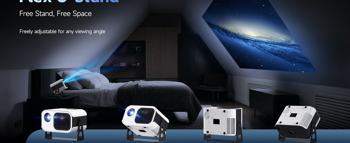 4K Projector with wifi and bluetooth