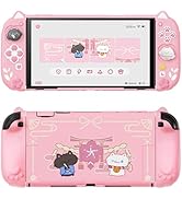 PlayVital Cherry Blossoms Kitten Protective Case for Nintendo Switch 2 with Stand | Cute Cat Ear ...