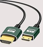 Thsucords Mini HDMI to HDMI Cable Nikon/Canon DSLR, Camcorder, Laptop, Tablet and Graphics/Video ...