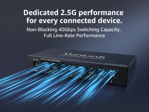 VunLink 8-Port 2.5G Ethernet Switch
