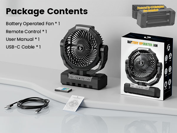 Battery Powered Fan