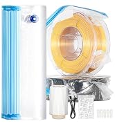 DOLLAR BOSS 3D Printer Filament Storage Bags Kit, 30 Pcs Vacuum Bags Automatic Pump for 3D Printe...