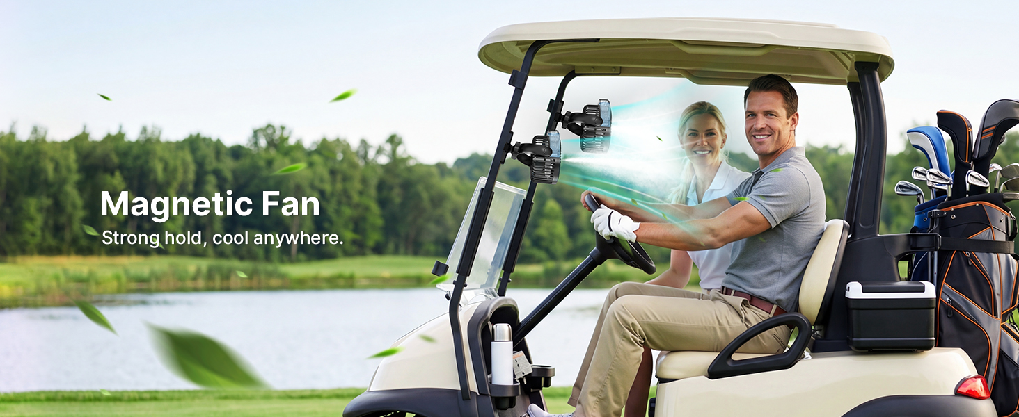 Golf Cart Misting Fan