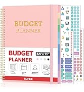 SUNEE Budget Planner - Monthly Budget Book with Expense Tracker Notebook, A4(8.5" x 11") Undated ...