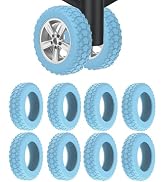 Figffotto 8PCS Luggage Wheel Protector,Premium Silicone Protectors for 2-2.4" Spinner Wheels Anti...