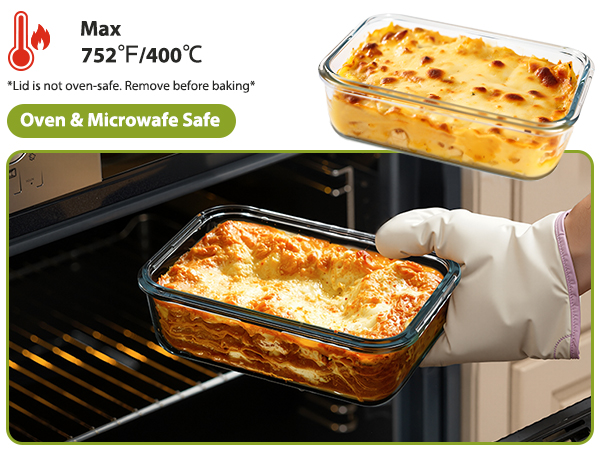 oven safe glass meal prep containers
