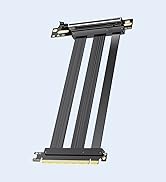 JEYI PCIe 5.0 X16 Riser Cable, GPU Vertical Mount Extension Cable, High-Speed 64GT/s 128GB/s Band...