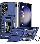 ANNGELAS for Samsung Galaxy S23 Ultra Phone Case, Shockproof Silicone TPU Bumper Anti-Fall Protec...