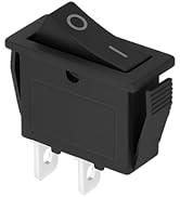 RK1-11 Rocker Switch ON/Off, 16A 125/250VAC 2-Pin 2-Position, Compatible with Automobiles Ships F...