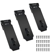 Tmyjfjingxi 3PCS 5Inch Door Lock Hasp Latch Matte Black Stainless Steel Safety Padlock Latch Extr...
