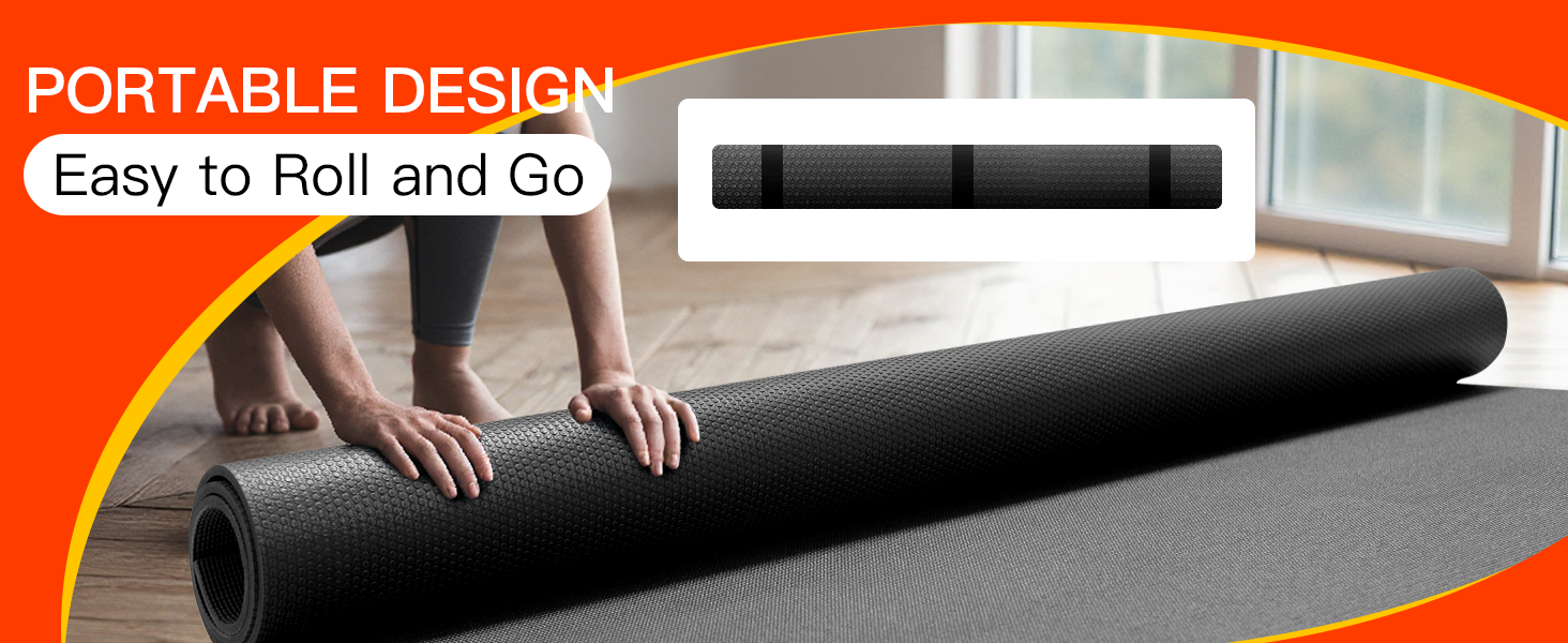 large yoga mat thick extra wide and long