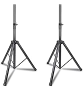 GZGDLJQ Speaker Stands Pair Heavy Duty Speaker Tripod Stand Adjustable Height from 35 to 60 Inch ...