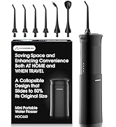 Hangsun Water Flosser Cordless, Portable Mini Oral Irrigator, Rechargeable Electric Dental Flosse...