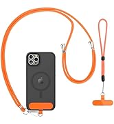 CACOE Phone Lanyard 2 Pcs-1 Pcs Adjustable Neck Strap, 1 Pcs Wrist Strap, 2 Pads, Universal Cross...
