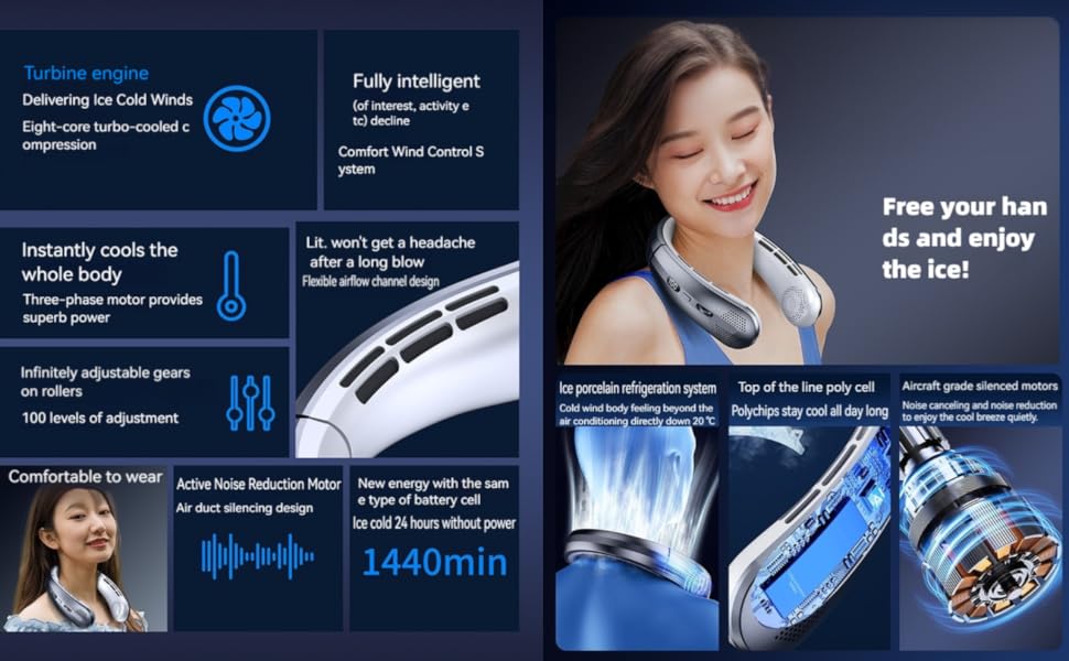 neck fans / portable neck fan