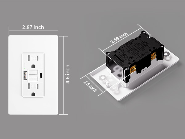 GFCI Outlet with USB