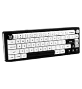 GEKUCAP Bow Keycaps 160 Keys, Double Shot PBT Custom Keycap Set, Minimalist Style White SA Profil...