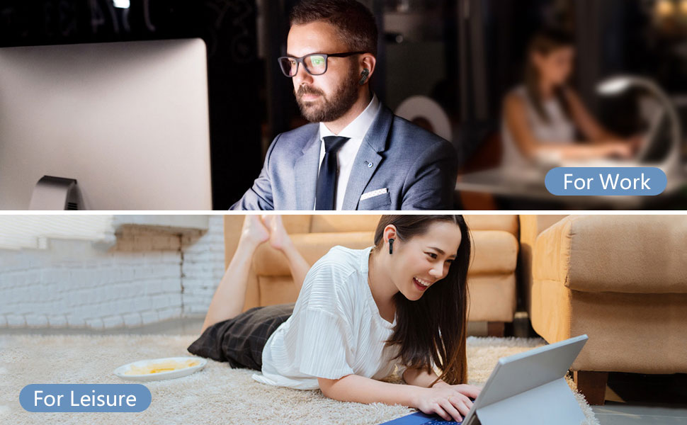 earbuds for work headset for work work from home 2.4g usb earbuds usb c usb a dongle