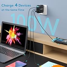 charge 4 devices with usb c and usb A