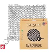 Knapp Made CM Scrubber 6" Small Ring Cast Iron Scrubber - Cast Iron Cleaner for Hard Anodized Coo...