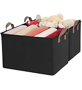 TOPIA HOME Storage Baskets for Organizing with Metal Frame 2-Pack, 16.54" L x 12" W x 10.24" H, C...