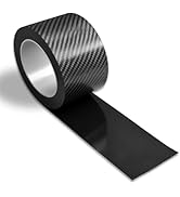 Wokyo Universal Car Door Edge Guards Protector, 33Ft x 2In Door Sill Protector 5D Carbon Fiber Bl...