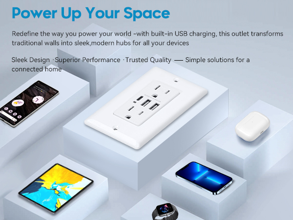usb outlets receptacles