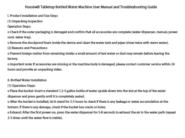 Countertop Water Dispenser