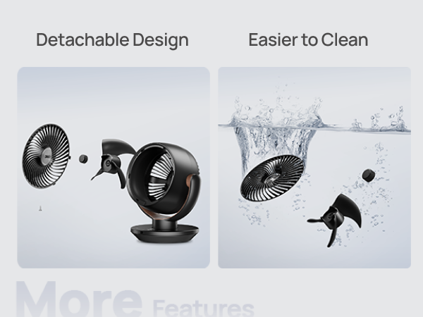 Detachable Design Easier to Clean