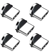 Ankndo Magnetic Connector Tip Heads [5-Pack] USB C Magnetic Adapter 360° Rotating Strong Magnetic...