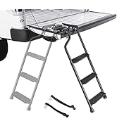AA Product Tailgate Ladder Foldable Pickup Truck Tailgate Ladder with Wide Pedal Non-Slip Sturdy ...